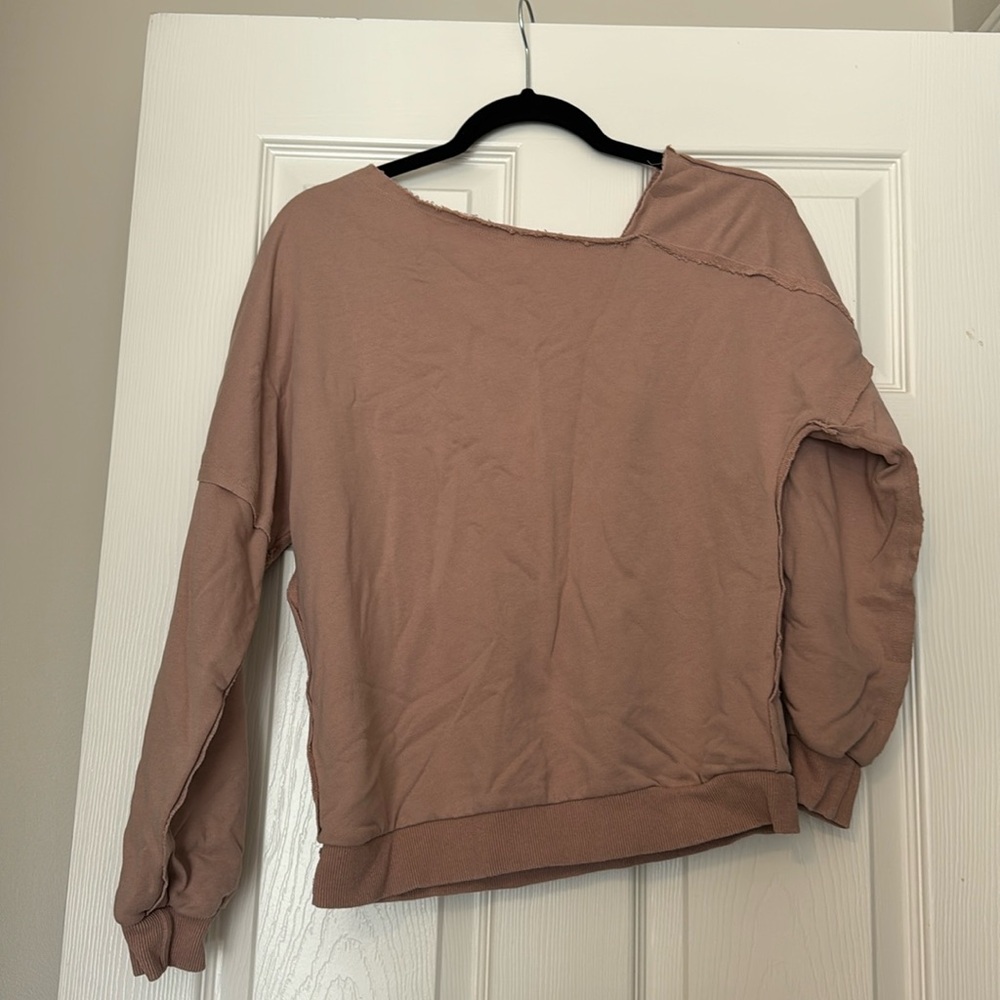 Off the shoulder sweatshirt